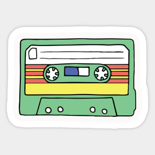 80s Retro Cassette Sticker